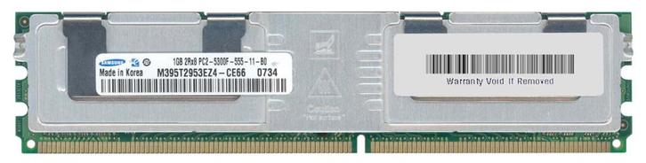 1GB 2Rx8 PC2-5300F DDR2-667 ECC, Samsung / HP, Computers en Software, RAM geheugen