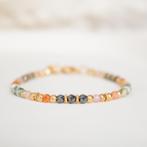 Armband met hematiet, kunziet, zonnesteen & mosagaat, Nieuw, Ophalen of Verzenden, Overige kleuren, Met edelsteen