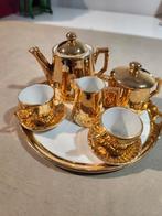 Een oud gouden koffie serviesje, Antiek en Kunst, Ophalen of Verzenden