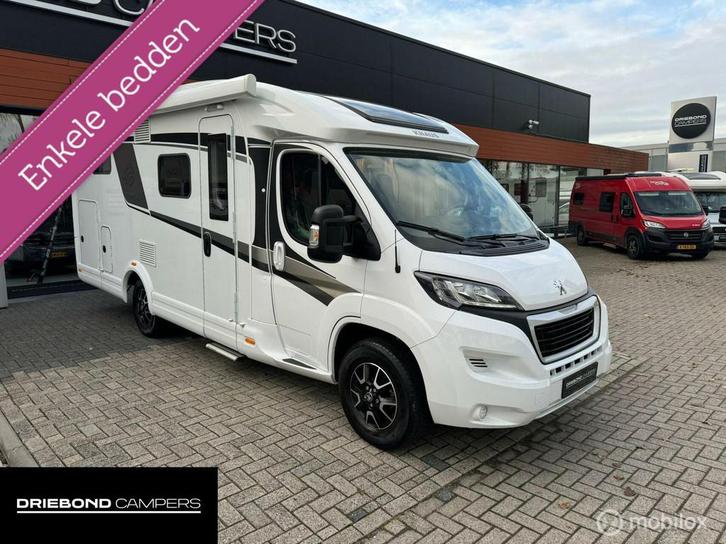 Knaus 650MEG Platinum 165PK Enkele Bedden Luifel Lift-Fietse, Caravans en Kamperen, Campers, Bedrijf, tot en met 3, Half-integraal