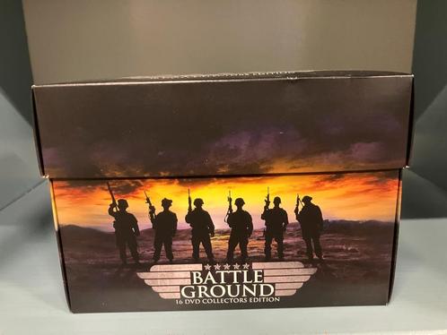 Battle Ground - 16 dvd collectors edition met 2 kaarten, Cd's en Dvd's, Dvd's | Documentaire en Educatief, Zo goed als nieuw, Oorlog of Misdaad