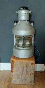 Mooie scheepslamp op houten consol, Antiek en Kunst, Ophalen of Verzenden
