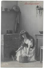 Assepoester heeft het maar zwaar, Ophalen of Verzenden, Voor 1920, Gelopen, Overige thema's