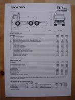 Volvo FL7 6x2 Voorloopas Specificatie folder 1990, Ophalen, Volvo, Volvo, Zo goed als nieuw