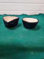 -	potjes van klei blauw gemerkt R, Ophalen of Verzenden