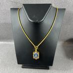 Gouden Ketting | 22k | 20,76g | met hanger boeddha | 391359, Sieraden, Tassen en Uiterlijk, Kettingen, Met hanger, Gebruikt, Ophalen of Verzenden