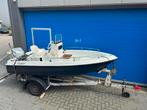 Jeanneau Open Matic 380 super stabiele boot, Watersport en Boten, Vis- en Consoleboten, Ophalen, Gebruikt, Overige materialen