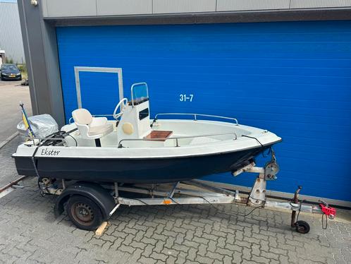 Jeanneau Open Matic 380 super stabiele boot, Watersport en Boten, Vis- en Consoleboten, Gebruikt, 10 tot 30 pk, 3 tot 6 meter