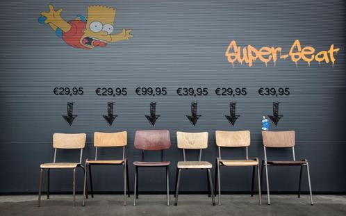 PARTIJ: School chair vintage oude schoolstoelen cafe, Huis en Inrichting, Bureaustoelen