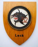 Schild Vliegveld Leck Aufklarungs Geschwader 52 AG jaren 70, Ophalen of Verzenden, Zo goed als nieuw, Patch, Badge of Embleem