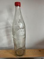 Oude glazen coca cola fles 1 liter met dop, Ophalen of Verzenden, Gebruikt