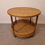 vintage bijzettafel bamboe tafeltje, 45 tot 60 cm, Overige materialen, Gebruikt, Aaldertgeertsstraat 43 Olst
