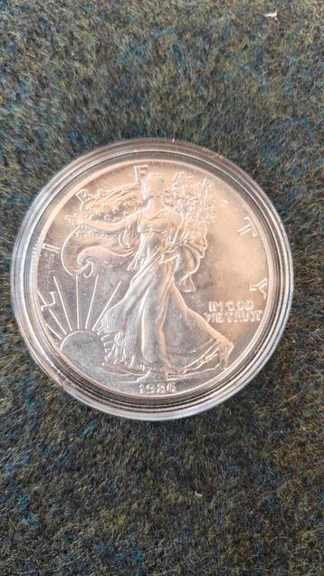 1986 Silver Eagle - Eerste Uitgifte! beschikbaar voor biedingen