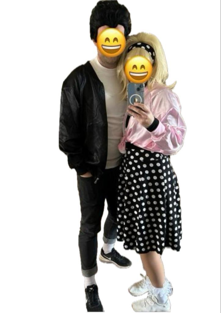 Loopgroep carnavalskleding Grease: Pink Ladies & T-Birds, Kleding | Heren, Carnavalskleding en Feestkleding, Zo goed als nieuw