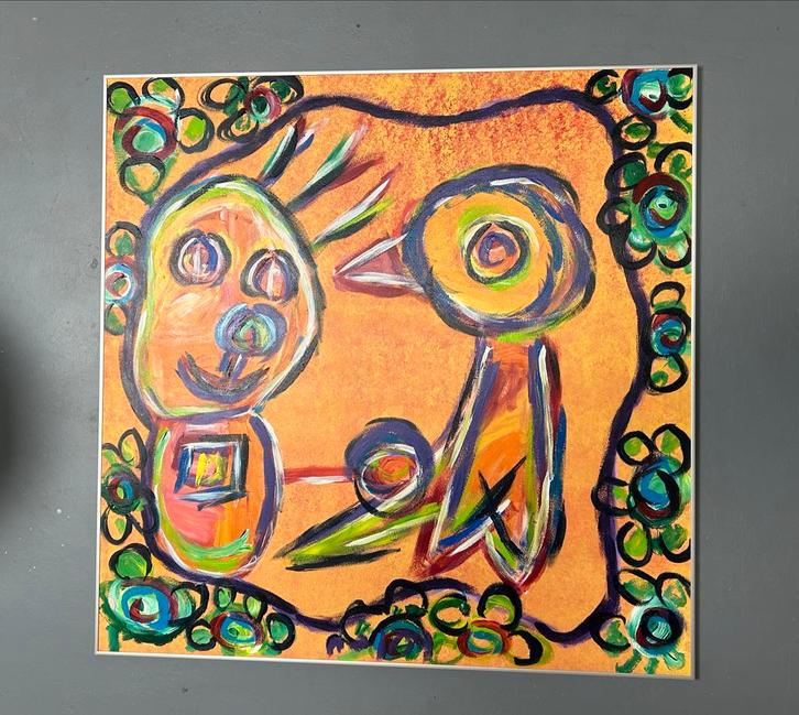 Kunst & Co Schilderij - 100x100cm, Antiek en Kunst, Kunst | Schilderijen | Klassiek, Ophalen