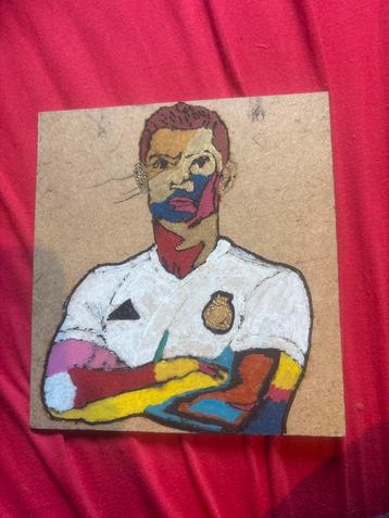 Cristiano Ronaldo Houten Kunstwerk beschikbaar voor biedingen