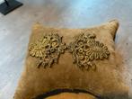 Antiek Bruidskussen met Gouden Borduurwerk, Antiek en Kunst, Ophalen of Verzenden