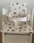 Kussen beren en bloemen voor de stokke tripp trapp, Stoelverkleiner, -, Meegroeistoel, -