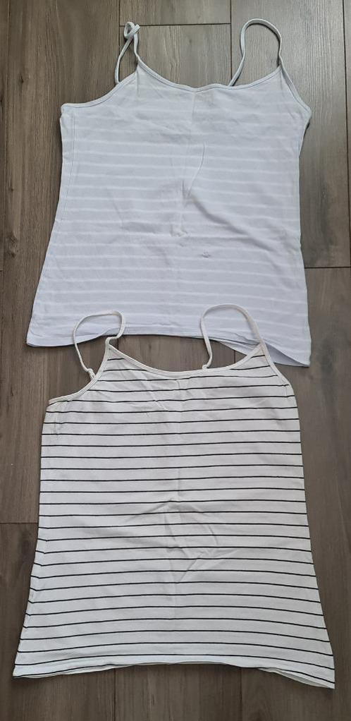 2 mooie dames topjes, Kleding | Dames, T-shirts, Gedragen, Maat 42/44 (L), Wit, Zonder mouw, Ophalen of Verzenden
