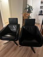 FSM Pavo Relax Designerstoel met voetensteun zwart, 2 stuks, Huis en Inrichting, Fauteuils, Ophalen, 75 tot 100 cm, Zo goed als nieuw