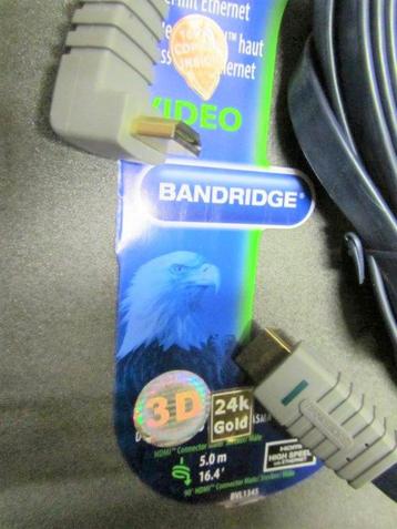 HDMI kabel 5m lang NIEUW perfect voor beamers, Bandridge beschikbaar voor biedingen