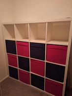 Ikea Kallax kast met opbergdozen, Ophalen, Gebruikt