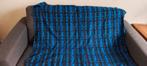 Blauw-Zwart coupon  nieuw  75x155cm., Overige kleuren, 120 cm of meer, Nieuw, Ophalen of Verzenden