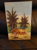 Vintage Afrikaans/Oosters Schilderij, Antiek en Kunst, Kunst | Schilderijen | Klassiek, Ophalen of Verzenden