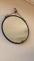 Ronde spiegel met dik touw, Ophalen, Minder dan 50 cm, Rond, Zo goed als nieuw