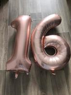 Rose Gouden 16 Ballonnen en versieringen, Ophalen of Verzenden, Zo goed als nieuw, Versiering, Verjaardag
