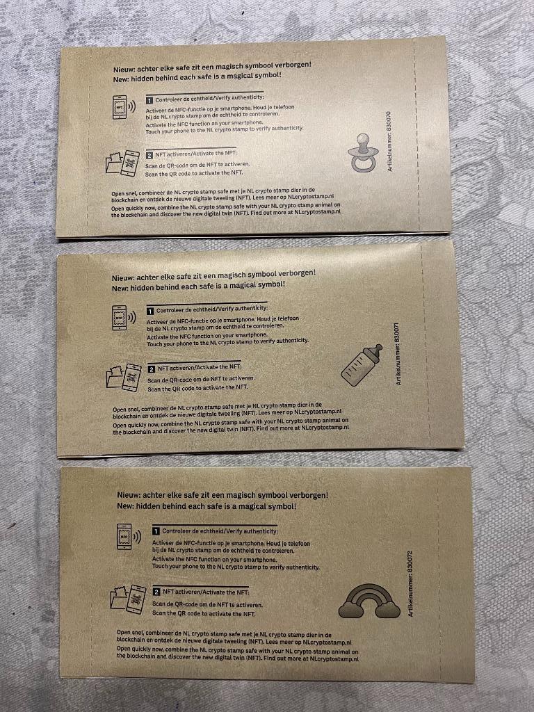 ≥ crypto in serie van 5 De zogenaamde Morfserie met regenboog — Postzegels  | Nederland — Marktplaats