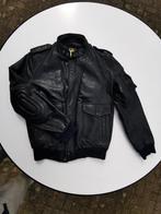 Leren retro zwarte jas maat L, Ophalen of Verzenden, Tweedehands, Jas | leer
