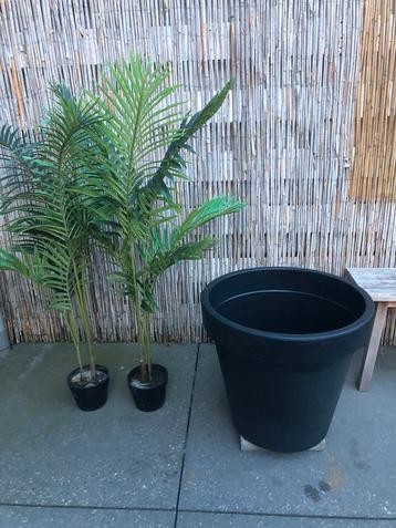 Grote kunstof planten/ bloem pot 60 cm beschikbaar voor biedingen