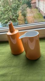 Arzberg Tric. Oranje melkkannetje en suiker strooier., Huis en Inrichting, Overige typen, Ophalen of Verzenden, Zo goed als nieuw