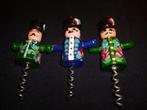 4 vintage houten kurkentrekkers, Verzenden