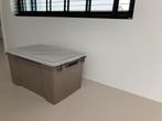 Keter 50 l taupe opbergbox, Ophalen, Zo goed als nieuw, Minder dan 50 cm