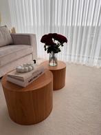 Salontafel Hout Westwing 2-delig, Ophalen, 50 tot 100 cm, Rond, 50 tot 100 cm