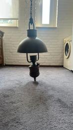 Koperen hanglamp, Ophalen of Verzenden, Zo goed als nieuw, Glas, Minder dan 50 cm