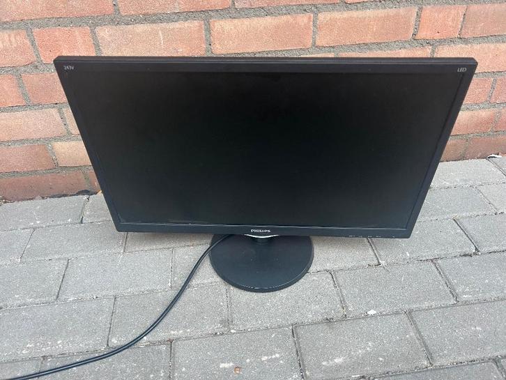 Philips beeldscherm in goede staat, Computers en Software, Monitoren, Gebruikt, 60 Hz of minder, DVI, HDMI, VGA, Gaming, Kantelbaar