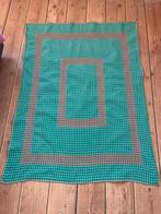 Brocante retro vintage geborduurd tafelkleed groen, Antiek en Kunst, Antiek | Kleden en Textiel, Ophalen of Verzenden