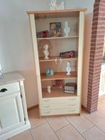 Vitrine kast en dressoir zelfde stijl beuken vanille, Huis en Inrichting, Kasten | Dressoirs, Ophalen, 25 tot 50 cm
