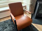 Feelings leren fauteuil / stoel kleur cognac in nieuwstaat, Huis en Inrichting, Ophalen, Zo goed als nieuw, 50 tot 75 cm, Leer