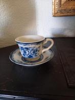 xx Kleine kop en schotel bleu rose fine China Japan, Antiek en Kunst, Antiek | Servies los, Ophalen of Verzenden