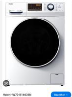Haier HW70-B14636N wasmachine, 6 tot 8 kg, Ophalen, Gebruikt, 85 tot 90 cm