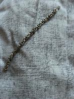 Mooie stevige schakelarmband zilver, Ophalen of Verzenden, Zo goed als nieuw, Zilver
