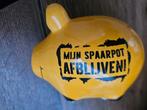 Spaarpot spaarvarken Afblijven!, Ophalen of Verzenden, Zo goed als nieuw, Steen, Aardewerk of Keramiek, Dier
