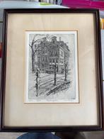 Ets Raguliersgracht Amsterdam - Anna Doedijns, Antiek en Kunst, Ophalen of Verzenden