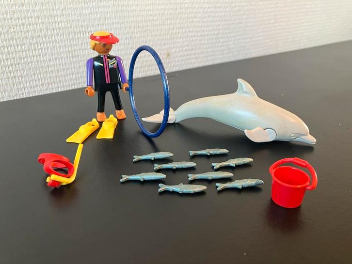 Playmobil 3649 - Dolfijn Show Set met trainer, Kinderen en Baby's, Speelgoed | Overig, Zo goed als nieuw, Jongen of Meisje, Ophalen