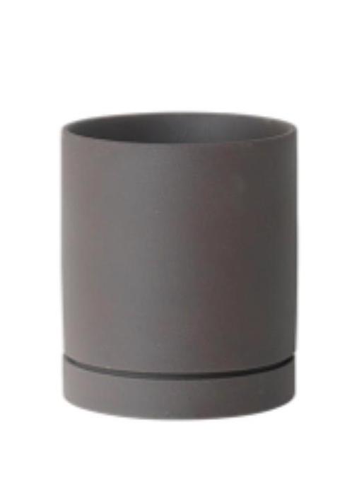 Ferm Living Sekki Pot 6x Medium & 7x Large pot Charcoal, Tuin en Terras, Bloembakken en Plantenbakken, Nieuw, Minder dan 60 cm