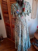 Jurk overslag ibiza boho style maat m l, Ophalen of Verzenden, Zo goed als nieuw, Onder de knie